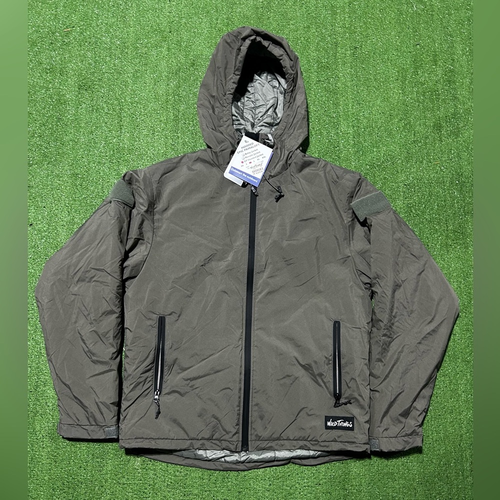 Men’s Wild Things Tactical Hooded Epic Primaloft Jacket Gray M NWT